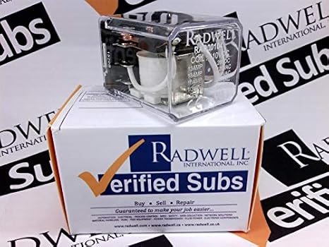 RADWELL Verified Substitute 15593F100SUB 13A 3PDT Plug in Relay- Replaces TYCO PN: 15593F100, Relay - 110VDC