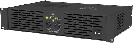 Behringer KM750 Professional 750 Watt Stereo Power Amplifier with ATR (Accelerated Transient Response)