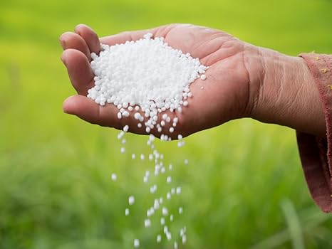 Urea Fertilizer 46-0-0 Made in USA Plant Food for Indoor/Outdoor Flowers & Gardens - Promotes Lush Growth - Lettuce, Green Lawns, Fruit, Vegetables, Citrus Trees (1 Pound)