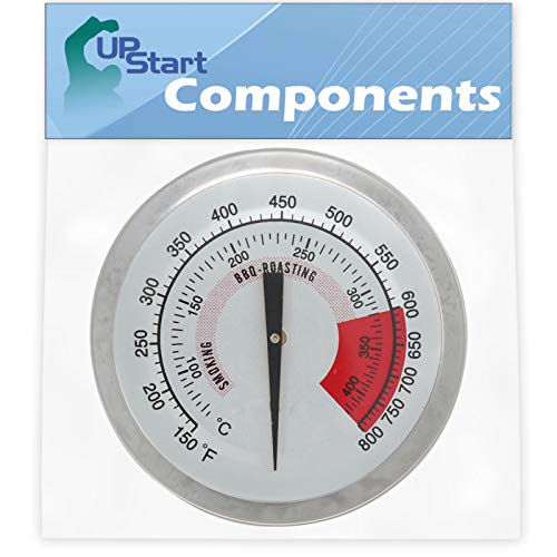 BBQ Grill Thermometer Heat Indicator Replacement Parts for Kitchenaid 720-0787D, 720-0819, 720-0745, 720-0733A, 720-0745B, 720-0826 - Compatible Barbeque Temperature Gauge Thermostat