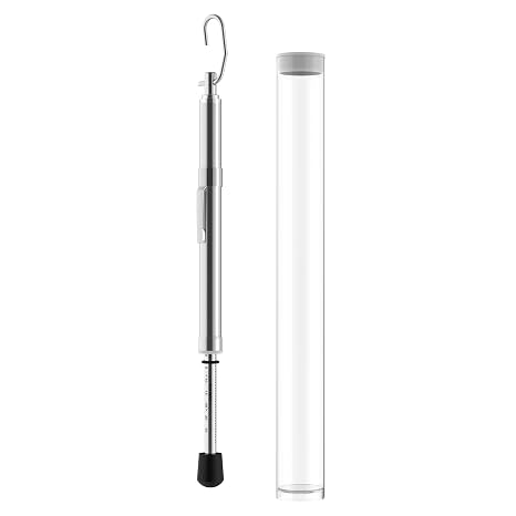 Push-Pull Door Pressure Gauge 0 to 35 Lbs with Plastic Protective Tube for ADA Requirement Trigger Pull Push Door Test Tool