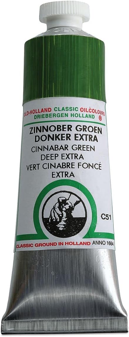 Old Holland Classic Oil Color - Cinnabar Green Deep Extra 40ml Tube 40ml Tube