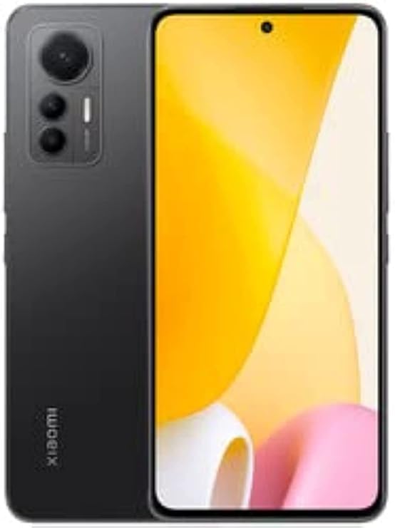 XIAOMI 12 Lite 5G + 4G LTE (256GB + 8GB) Global Version Unlocked 6.55" 108MP Triple Camera (Tmobile Mint Tello & Global) + (w/Fast Car 51W Charger Bundle) (Lite Black)