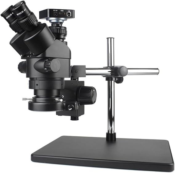Simul-Focal Trinocular Stereo Digital Industry Microscope Video Camera for Soldering Repair