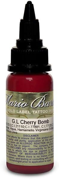 Cherry Bomb Mario Barth Gold Label - Intenze Tattoo Ink - 1oz Bottle