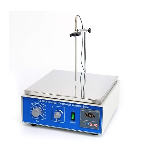 Digital Heat Collecting Magnetic Stirrer, 10L 110V 300W 2000RPM Thermostatic Magnetic Stirrer Digital Heating Lab Mixer Heat Thermal Oil Bath Intelligent Constant Temperature for Experimenters