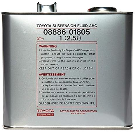 Lexus Genuine Active Height Control Hydraulic Suspension Fluid 2.5 Liters 08886-01805 OEM Made in Japan