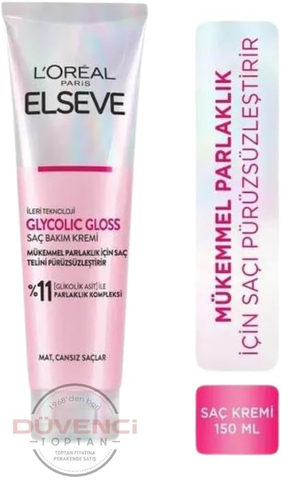 L'Oreal Paris Elseve Glycolic Gloss Smoothing Conditioner 150 ml for Perfect Shine
