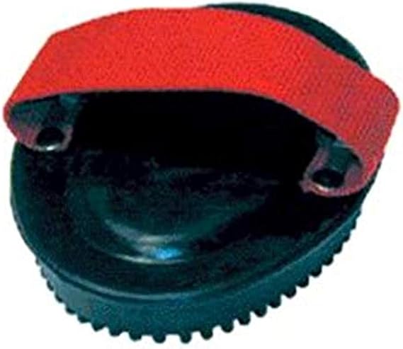 222745 Web Handled Rubber Curry Comb for Horses Black
