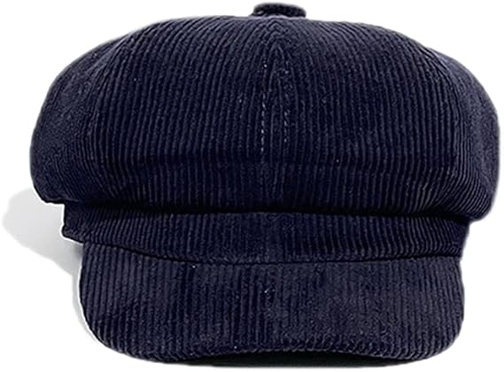 Women Corduroy Newsboy Hat 8 Panels Beret Paperboy Gatsby Cabbie Painter Cap