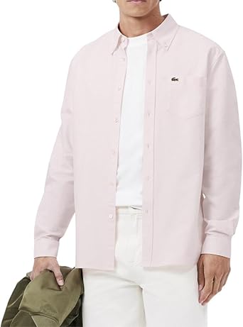 Lacoste Mens Regular Fit Cotton Oxford Shirt