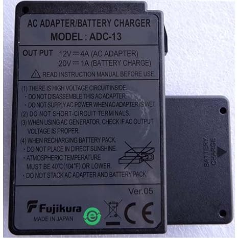 Fujikura FSM-60S FSM-60R AC Adapter Battery Charger ADC-13 for FSM-60S FSM-60R Fusion Splicer