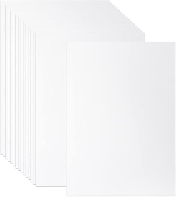 50 Sheets A4 White Card 250gsm, Thick Printer Card Paper