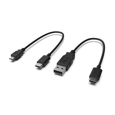 CME WIDI Uhost Micro-B OTG Cable Pack (2-Pack) Micro-B OTG to USB-C & USB-A to USB-C for Connecting MIDI Devices and Computers to WIDI Uhost