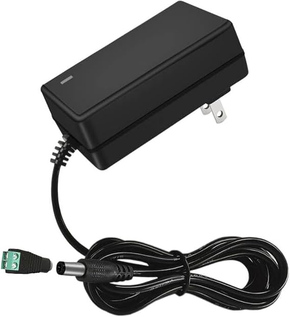 24V 2A DC Power Supply Adapter 24W AC/DC Adapter 100-240V AC to DC 24Volt 2Amp1A Power Adapter converter Transformers with 5.5mm x 2.5mm US Plug for DC24V LED Strip Light CCTV Camera 3d printer