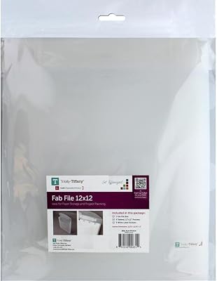 Totally Tiffany Fab File, White, 12 x 12-Inch