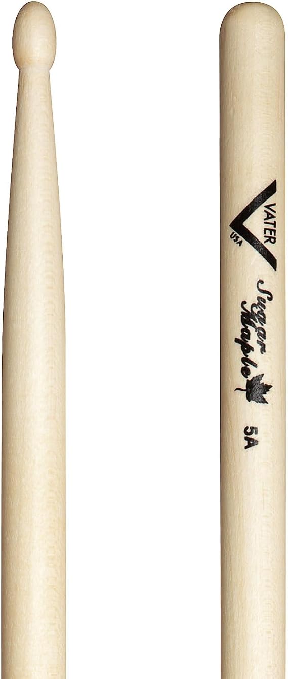 Vater 5A Wood Tip Sugar Maple Drum Sticks, Pair