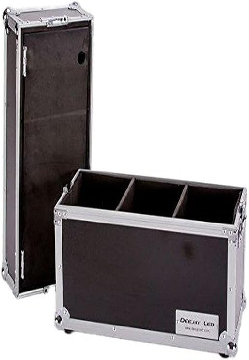 DEEJAY LED Fly Drive Case For Microphone Case For 18 Mics W/Storage or Similarly Sized Equipment w/Wheels - TBHMIC18S