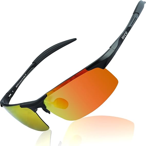 DUCO Polarized Sunglasses Mens Sun Glasses Sports Eyewear Fishing Golf Driving UV400 Protection 8177S