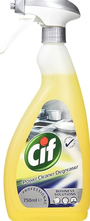 Cif Professional Power Cleaner Degreaser Spray, Perfume Free, 750ml