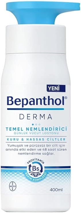 Bepanthol Derma Temel Nemlendirici Günlük Vücut Losyonu (400 ml)