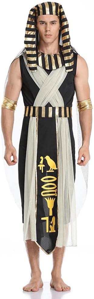 Halloween Cosplay Couple Costumes Ancient Egypt King Empress Costume Egyptian Pharaoh Cleopatra Queen Costume Party Supplies