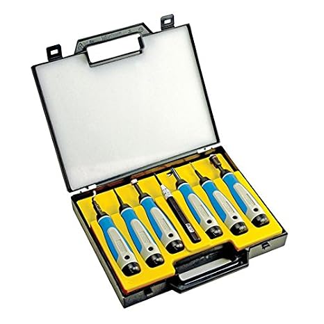 Noga SP7700 7 Pc. Complete Deburring Tool Set in Plastic Case
