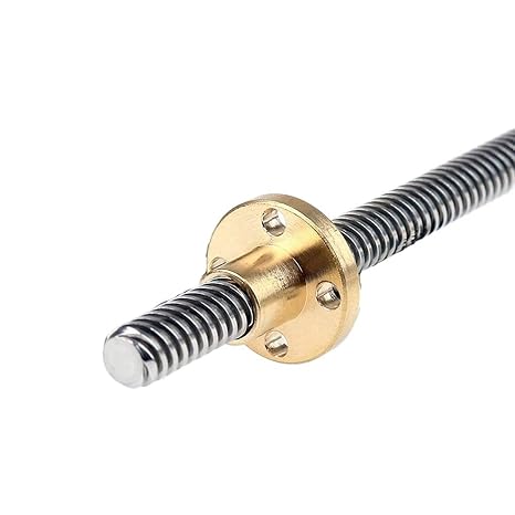 Threaded Backlash 8mm Diameter Stainless Steel Threaded Rod 2mm Pitch 8mm Lead Trapezoidal Screw Rod T8 Lead Screw with Brass Nut Screw trapezoidal (Size : 150mm)