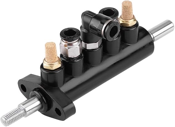 KIMISS Car Air Control Valve Foot Pedal Valve for Tire Changer Machine Supplies Tool Type A,Aluminum Alloy (Black)(B)