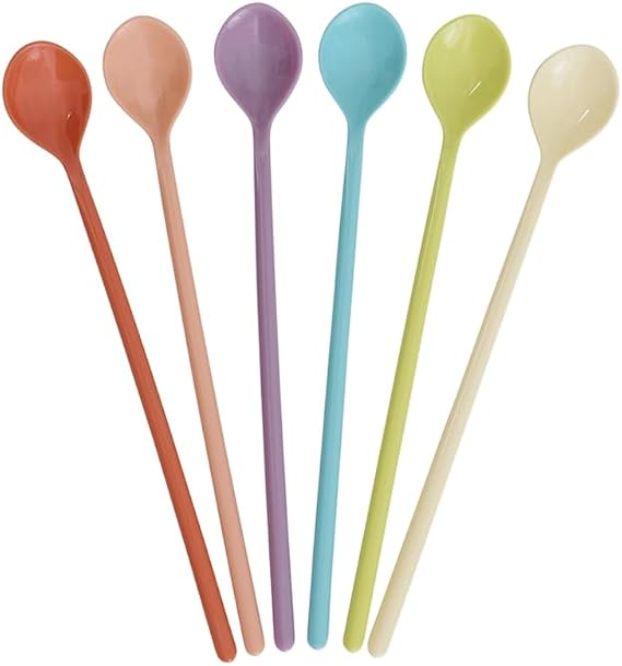 Rice Melamine Spoons Long Set of 6