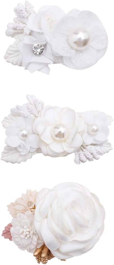 Flower Hair Clip for Baby Girl, Lightweight Hair Bow with Boutique Fully Lined Alligator Clip for Toddler Teens Gifts