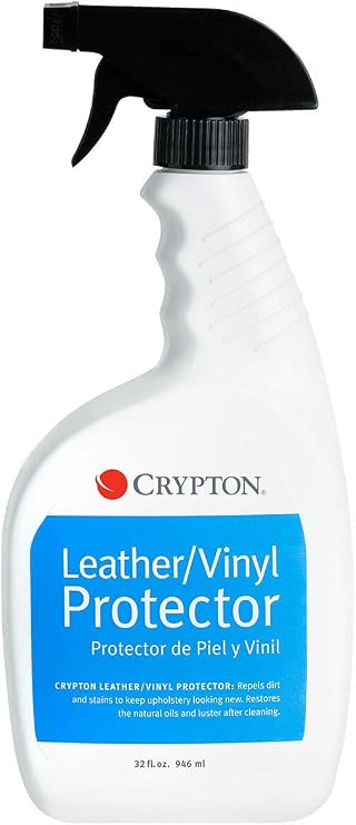 Crypton Leather & Vinyl Protector - Gently restores Natural Oils and Luster to Leather and Vinyl Surfaces (32 fl. oz.)