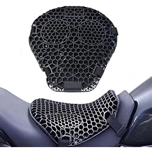 Motorcycle Seat Cushion for Harley Davidson Street 750 2015-2020, Non-Slip Moto Gel Seat Pad, 3D Honeycomb Structure Shock Absorption and Breathable Seat Cover for Long Rides