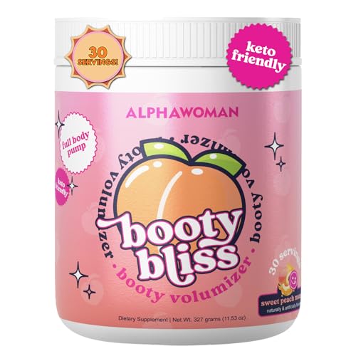 Creatine for Women Pre Workout Women Booty Builder Keto Friendly Collagen Pump It Up for the Perfect Peach 30 SRV-Sweet Peach Mango Flavor