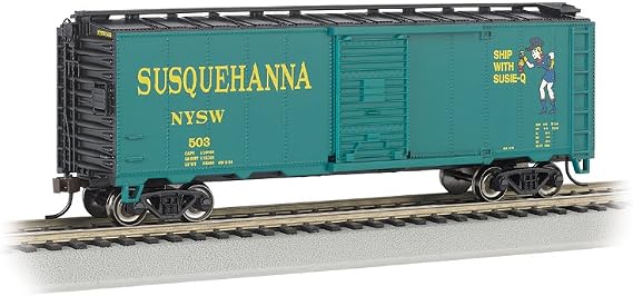 Bachmann Trains HO Scale 40' Box Car New York, Sus & West (Suzy Q) HO Scale