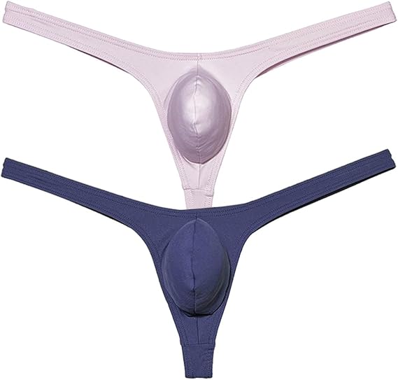 Men's Second-skin Feel Bikini Thong Underwear Male Classical Bulge Pouch Tangas Hombre Absorbent Lingerie T-back
