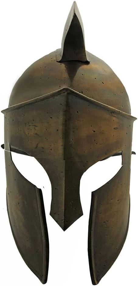 18 Gauge Brass Finished Wearable Roman Gladiator Helmet Replica