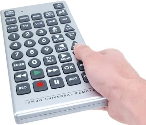Universal Jumbo Smart Remote Control for TV VCR Cable DVD Satellite