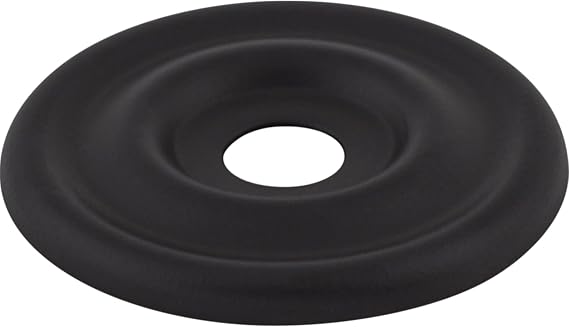 Top Knobs Brixton Knob Backplate Flat Black