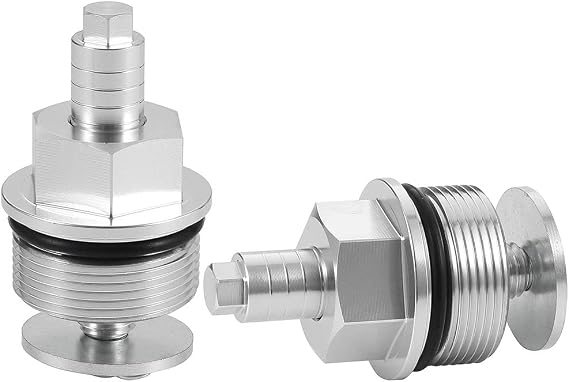 Front Shock Absorber Screw CNC Fork Preload Adjuster Bolts Cap for Honda XR200R 1984-2002 Adjustable Fork Bolts 1985 86 87 88 89 1990 91 92 93 94 95 96 97 98 99 2000 01