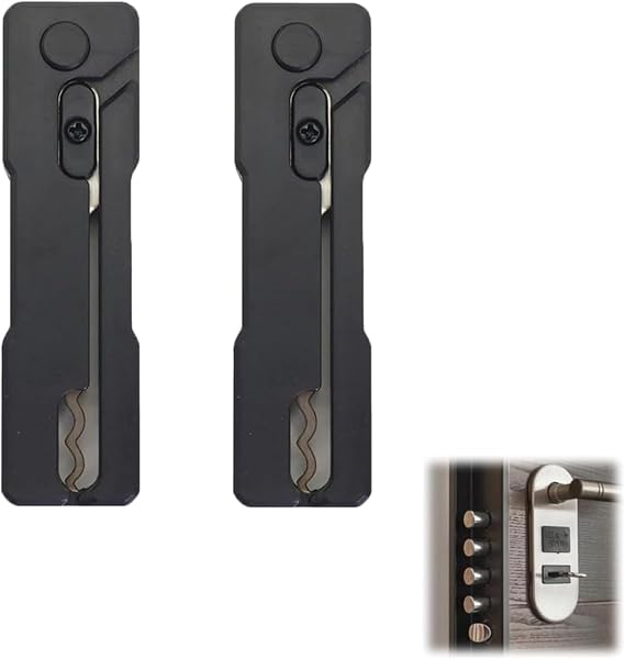 Lock Picking Kits, Portable Folding Lock Pickings Kit, Locks Pick Set, Locksmith Tool Kit, Pocket Locks Picking Tool Kit, Stainless Steel Pick and Hook Set, for Beginers Pro Locksmiths (2pcs)