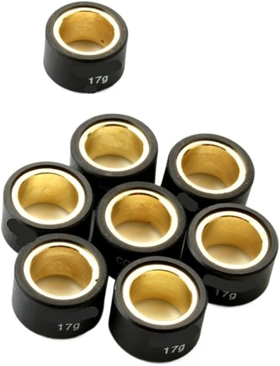 Motorcycle 8pc Variator Racing Roller Weights 15g 17g 25x15mm Fit For Yp400 400cc Xp T-Max 500cc 530cc 5RU176325000(25x15mm 17g)