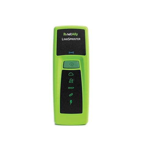 NetAlly LinkSprinter 300 - Pocket Copper Ethernet Network Tester for 10-Second Connectivity Checks (PoE, Link, DHCP, Gateway, Internet) with Link-Live Reporting