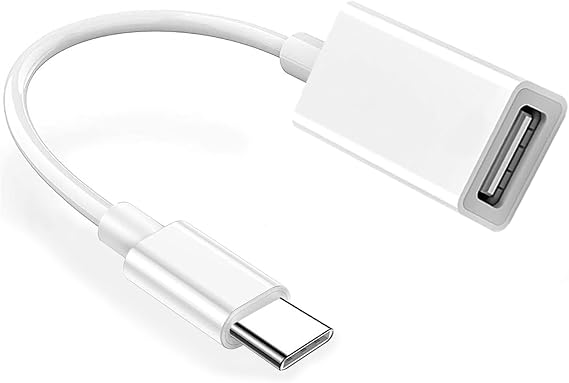 USB-C to USB Camera Adapter, Apple MFi Certified OTG Dongle Cord for iPhone 17 16 15, iPad, MacBook to Connect USB Flash Drive, Card Reader, Keyboard, Mouse, Piano, U Disk (USB-C)