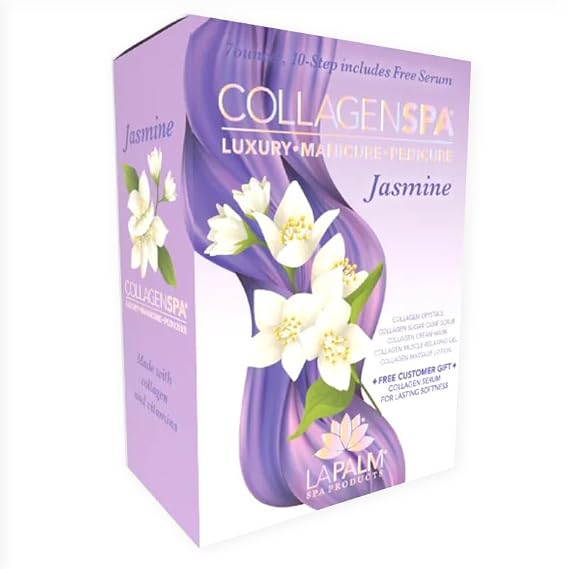 La Palm Collagen Spa Luxury Manicure and Pedicure with Collagen Bubble Crystals - Jasmine