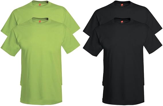 Hanes Men's Essentials Tshirt 4 and 6 Packs, ComfortSoft Tee, Cotton Shirt for Men