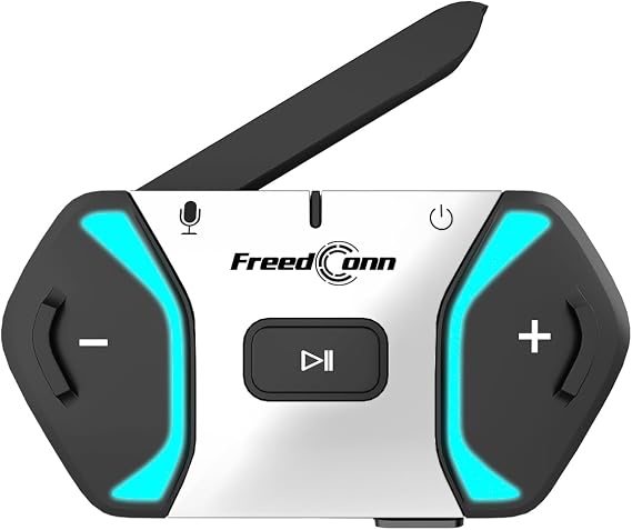 FreedConn Motorcycle Bluetooth Headset Free+ MESH2.0 256 Riders Group Bluetooth Helmet Intercom AI Noise Reduction Motorcycle Communication Systems with IP67 1200mAh Hi-Res Audio