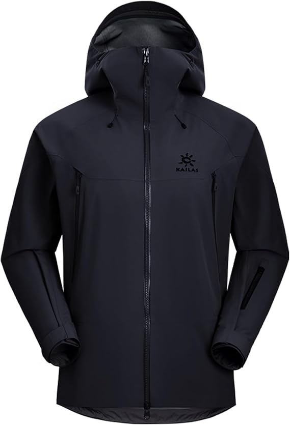 KAILAS MONT Waterproof Hardshell Jacket Gore-Tex Unisex Shell Ski Jacket Hooded Raincoat Jacket Hiking Lightweight Outdoor