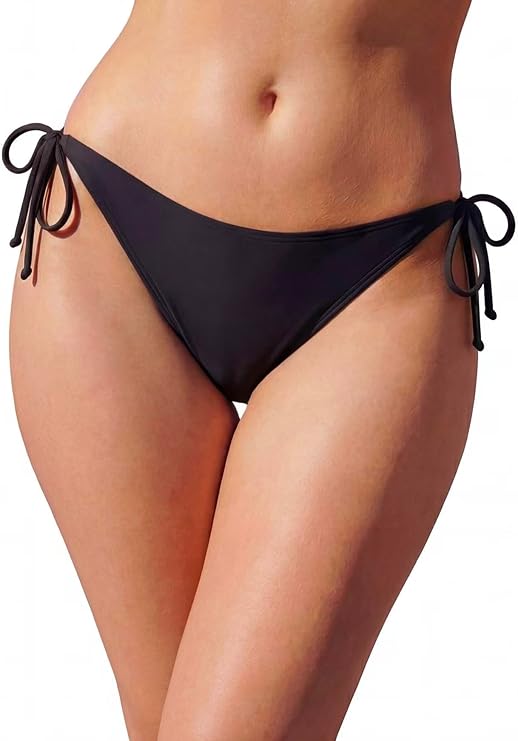 Bikini Bottoms for Women String Bathing Suit Bottom Tie Side Swimsuit Bottom with Medium Coverage