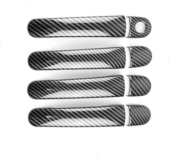 Exterior Door Handle Compatible with Skoda for Fabia for Octavia 2008 2009 2010 2011 2012 2013 Car Exterior Door Handle Cover Sticker Accessories